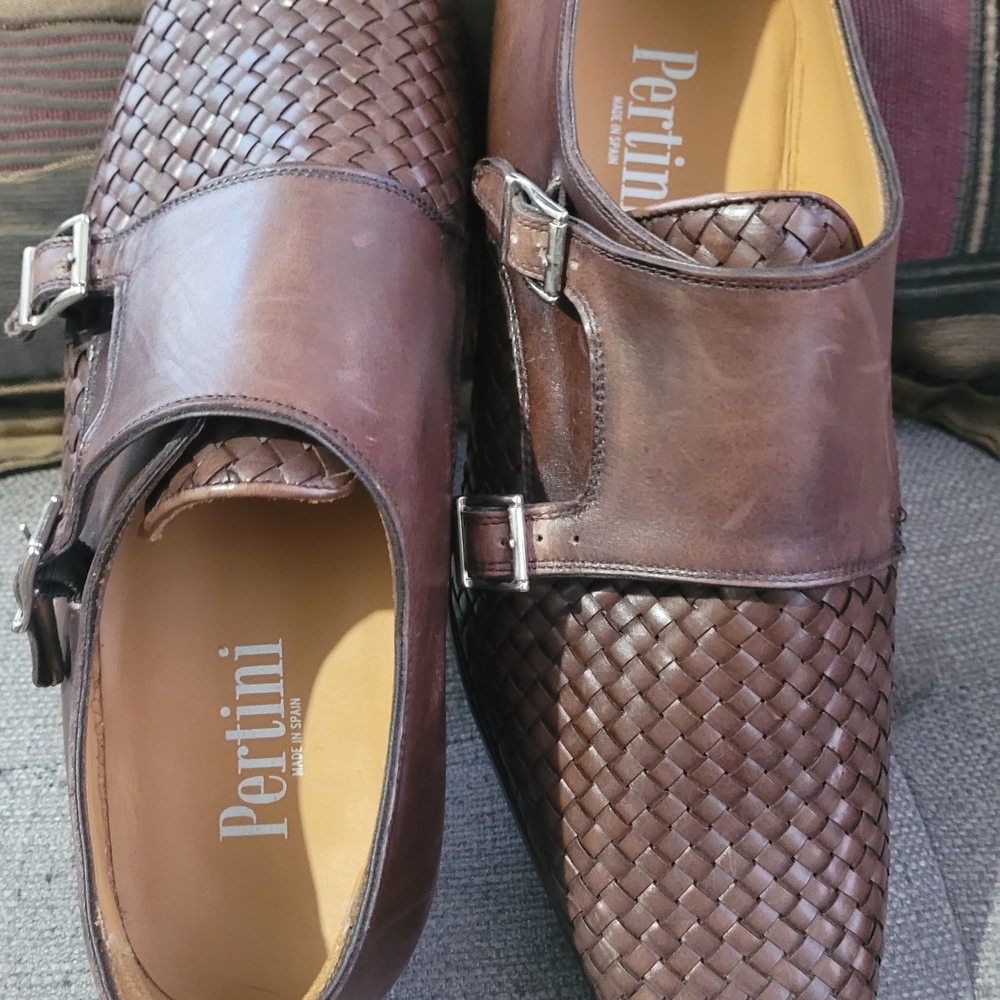Pertini Men's Brown Leather Loafers